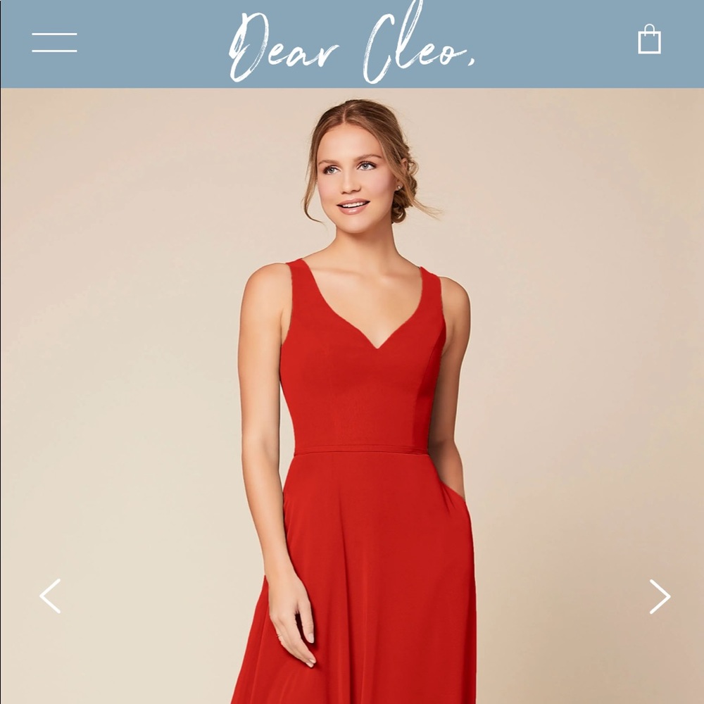 NWT Dear Cleo Kylie Bridesmaid Dress in Pepper